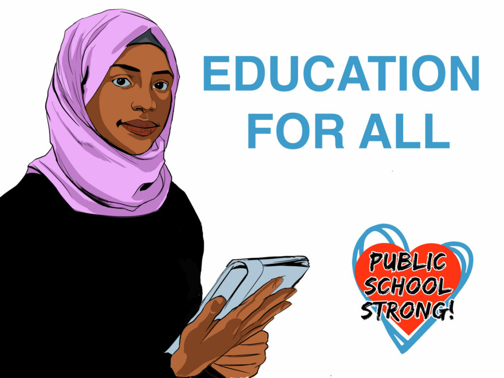 "Education for All" 11x17 Placard