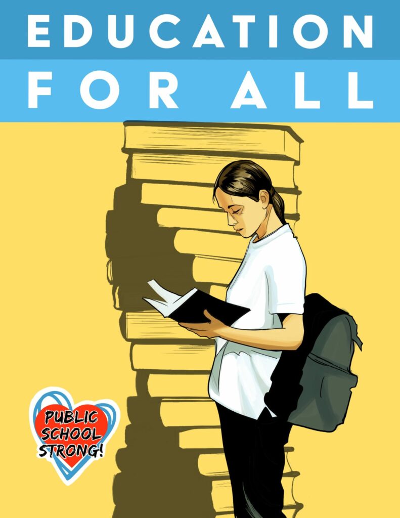 "Education for All" 11x17 Placard