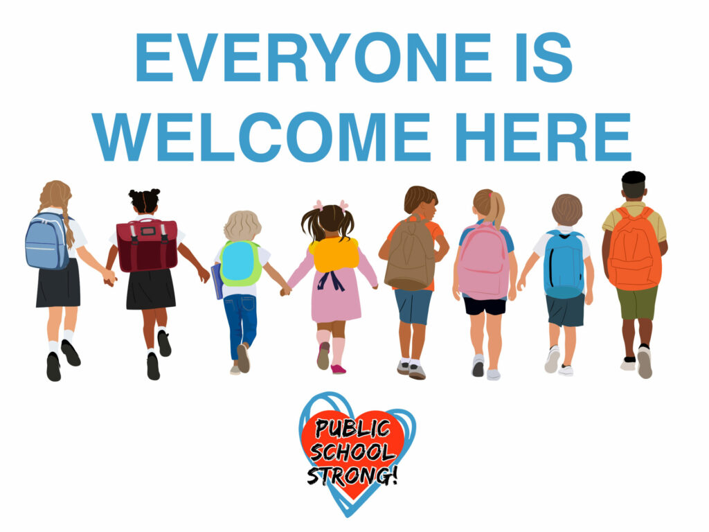 "Everyone is Welcome Here" 11x17 Placard