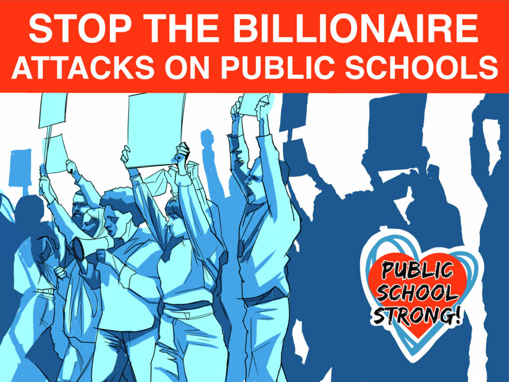 "Stop the Billionaire Attacks" 11x17 Placard